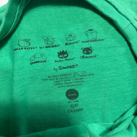 Sanrio Hello Kitty and Friends Green Graphic Tee – Size S - Picture 2 of 5